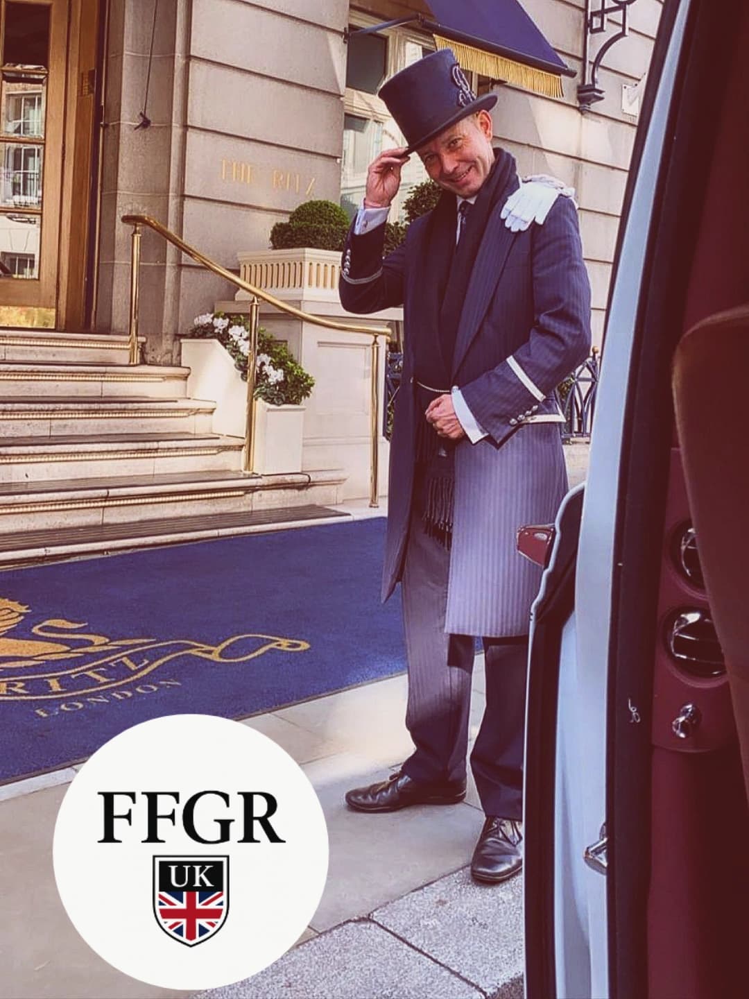 VIP airport transfer Copenhagen — palace hotel doorman